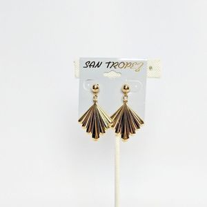 💢3 for $25💢San Tropez Gold Tone Diamond Earrings